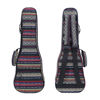 Picture of HOT SEAL 10MM Waterproof Durable Ethnic Ukulele Case Bag with Storage (26in, Bohemian Red)