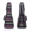 Picture of HOT SEAL 10MM Waterproof Durable Ethnic Ukulele Case Bag with Storage (26in, Bohemian Red)