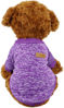 Picture of Idepet Pet Dog Classic Knitwear Sweater, Fleece Coat for Small,Medium Dog,Warm Pet Dog Cat Clothes Puppy Customes (XL, Purple)