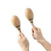 Picture of Musfunny Maracas Hand Percussion Rattles,Beech Wood Material Rumba Shakers with Clear and Professional Sounds Musical Instrument for Party,Games (Natural)