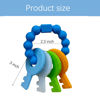 Picture of Baby Keys Teether Toys,Silicone Teething Toys for 18+ Months,Teething Keys Toy for Infants-Soft & Raised Texture to Soothe Gums,BPA Free (4Colors)
