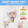 Picture of Baby Keys Teether Toys,Silicone Teething Toys for 18+ Months,Teething Keys Toy for Infants-Soft & Raised Texture to Soothe Gums,BPA Free (4Colors)