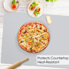 Picture of Extra Large Silicone Mat, 31.5x23.6 Large Silicone Placemats for Kids, Gray Large Silicone Sheet for Crafts Heat Resistant Mat for Kitchen Counter, Non-Stick Silicone Table Mat for Dough and Pastry