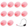 Picture of 10 Pack Lapel Headset Microphone Windscreen,Christmas Stocking Stuffers Microphone Sponge Foam Cover Mini Size Lavalier Microphone Windscreen for Variety of Headset Microphone, Pink