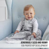 Picture of Baby Sleep Sack 1.0 TOG, Organic Cotton Baby Wearable Blanket with Two-Way Zipper, Swaddle Transition Baby Sleeping Bag, All-Season Sleep Sack for Newborn Infant Toddler Boy Girl, 2-Pack
