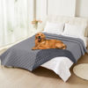 Picture of Smiry Waterproof Dog Blanket, Reversible Dog Bed Cover Pet Blanket, Soft Couch Cover for Dogs Washable, Bed Couch Sofa Furniture Protector for Puppy Cat Kids (82"x120", Grey/Dark Grey)