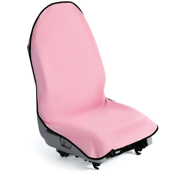 Picture of lebogner Waterproof Sweating Car Seat Cover for Post Gym Workout, Running, Swimming, Beach and Hiking, Universal Fit Anti-Slip Bucket Seat Protector for Cars, SUVs and Trucks, Machine Washable, Pink