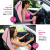Picture of lebogner Waterproof Sweating Car Seat Cover for Post Gym Workout, Running, Swimming, Beach and Hiking, Universal Fit Anti-Slip Bucket Seat Protector for Cars, SUVs and Trucks, Machine Washable, Pink