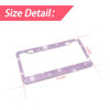 Picture of Bling Car License Plate Frame, Sparkly Rhinestone Stainless Steel License Plate Cover/Holder, Universal for Most Cars, SUVs, Vehicles with Screw Set, Auto Accessories for Women (Purple)