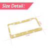 Picture of Bling Car License Plate Frame, Sparkly Rhinestone Stainless Steel License Plate Cover/Holder, Universal for Most Cars, SUVs, Vehicles with Screw Set, Auto Accessories for Women (Gold)
