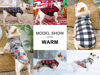 Picture of BEAUTYZOO Small Dog Sweater Fleece Vest Winter Jacket, D-Ring Leash Attachment for XS S Puppy Medium Sized Breeds Dogs, Cold Weather Dog Clothes Windproof Keep Warm, Christmas Red Plaid S