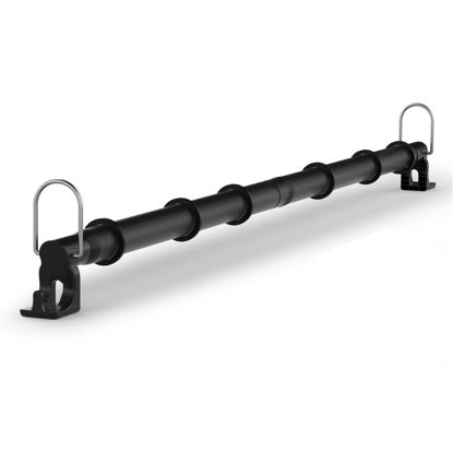 Picture of Qufiona Car Clothes Hanger Bar 30-64 Inches - Heavy Duty Wrinkle Free Clothes Rod for Car Travel - Adjustable Telescopic Clothes Rack for Car, Suv, Truck, Vehicles, Automotive