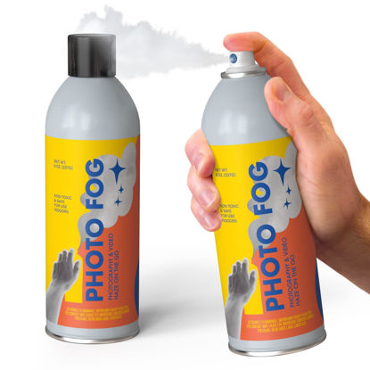 Picture of [2 Pack] Photo Fog Atmosphere Spray Made in the USA for Photographers & Filmmakers - Safe Fog Machine Alternative - Smoke in a Can - Haze in a Can - Smoke Bombs for Photography - 8oz Fog Spray Cans