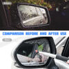 Picture of 8sanlione Car Rearview Mirror Wiper, American Flag Telescopic Auto Mirror Squeegee Cleaner, Glass Mist Cleaning Tool with Retractable 98cm Handle, Portable Car Windows Water Removal (Black/Red Flag)