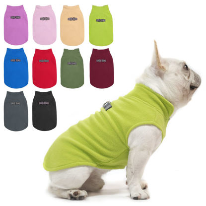 Picture of BEAUTYZOO Dog Fleece Vest Sweater Winter Jacket for Small and Medium Large Dogs with D-Ring Leash Cold Weather Coat Hoodie for XS S M Dogs Boy or Girls, Green XL