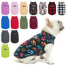 Picture of BEAUTYZOO Small Dog Sweater Fleece Vest Winter Jacket, D-Ring Leash Attachment for XS S Puppy Medium Sized Breeds Dogs, Cold Weather Dog Clothes Windproof Keep Warm, Black Bones Paw L