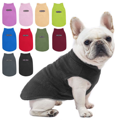 Picture of BEAUTYZOO Dog Fleece Vest Sweater Winter Jacket for Small and Medium Large Dogs with D-Ring Leash Cold Weather Coat Hoodie for XS S M Dogs Boy or Girls, Black XL