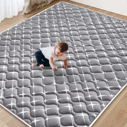 Picture of Vibe bear Baby Play Mat 71" X 59", Premium Thicker Foam One-Piece Crawling Mat, Extra Large Anti- Slip Crawling Mat Activity Playmats for Babies,Toddlers, Infants, Play & Tummy Time