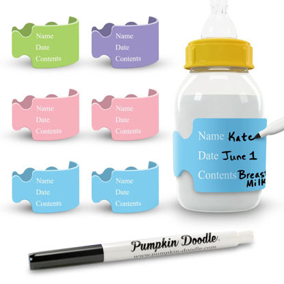 Picture of Pumpkin Doodle The Original Write and Reuse Baby Bottle Labels for Daycare
