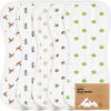 Picture of 5-Pack Muslin Burp Cloths for Baby Boys and Girls - Super Absorbent Baby Burp Cloth, Viscose Derived from Bamboo Cotton Baby Washcloths, Burp Rags, Large Neutral Burp Clothes for Newborn (KeaFriends)
