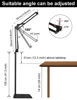 Picture of Mic Stand Floor Boom Arm for Blue Yeti, Nano, Snowball, HyperX QuadCast, Shure SM7B MV7, Fifine K688 and More Mic, Floor Microphone Stand with 3/8" to 5/8" 1/4" Screw, Pop Filter Mic Clip Cable Ties