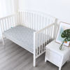Picture of Crib Sheets for Boys and Girls Fitted 4 Pack - Breathable, Soft Microfiber Baby Sheets in Grey, Navy and White