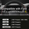 Picture of West Llama Customized Auto Car Steering Wheel Cover for Ford F-150, F-250, F-350, Expedition(Diamond Quilted - Black+Red)