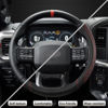 Picture of West Llama Customized Auto Car Steering Wheel Cover for Ford F-150, F-250, F-350, Expedition(Diamond Quilted - Black+Red)