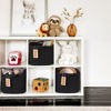 Picture of Goodpick Black Basket, Woven Baskets for Storage, Toy Baskets Storage Kids, Towel Basket with Handles, Storage Baskets for Shelves, Living Room, Bathroom, 13 x 10 x 9 Inches