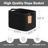 Picture of Goodpick Black Basket, Woven Baskets for Storage, Toy Baskets Storage Kids, Towel Basket with Handles, Storage Baskets for Shelves, Living Room, Bathroom, 13 x 10 x 9 Inches