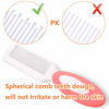 Picture of Baby Hair Brush, Cradle Cap Brush, Baby Hair Comb, Baby Hair Brush and Comb Set for Newborns & Toddlers, Baby Brush Soft Bristles, Ideal for Cradle Cap, Perfect Baby Registry Gift (Pink)