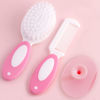 Picture of Baby Hair Brush, Cradle Cap Brush, Baby Hair Comb, Baby Hair Brush and Comb Set for Newborns & Toddlers, Baby Brush Soft Bristles, Ideal for Cradle Cap, Perfect Baby Registry Gift (Pink)