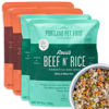 Picture of CRAFTED BY HUMANS LOVED BY DOGS Portland Pet Food Company Human-Grade Dog Food Pouch - Mixer, Topper, and Rotational Meal (2X Rosie's Beef/ 2X Tuxedo's Chicken, 4-Pack)