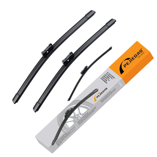 Picture of PEJIEDAS 24"+20" Front Wiper Blade + 13" Rear Wiper Blade Set for BMW X2/F39 2018-2022 OE Genuine Quality/Original Style (Pack of 3)