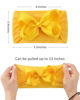 Picture of doboi 20pcs Baby Headbands and Hair Bows Set - 4 Inches Nylon Headbands with Bows for Newborns, Infants, Toddlers and Girls