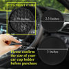Picture of Car Coasters Silicone [4 Pack] 2.75in Universal Diamond Pattern Mats Non-Slip, Embedded Car Interior Accessories, Car Cup Holders Insert Coasters Decor, Black
