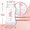 Picture of NENESUPPLY Storage Bottles Collection Bottles for Spectra S1 S2 Motif Luna Breast Pumps 4pc 9oz 280ml With Collar and Sealing Discs. Breastmilk Storage Replace Spectra Bottles Wide-Mouth Bottles