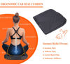 Picture of kingphenix Premium Car Seat Cushion, Memory Foam Driver Seat Cushion to Improve Driving View- Coccyx & Lower Back Pain Relief - Seat Cushion for Car, Truck, Office Chair (Black)