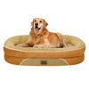 Picture of Orthopedic Waterproof Large Dog Bed: Washable Dog Bed with Bolsters - XL Dog Bed Removable Cover for Medium Large Sized Dog - Non-Slip Pet Bed - Orange