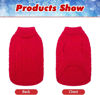 Picture of BINGPET Dog Knitted Sweaters - Turtleneck - Classic Cable Knit Dog Jumper Coat Warm Sweartershirts Outfits for Dogs Cats in Autumn Winter
