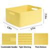 Picture of MiniArk Large Storage Baskets for Shelves, Closet Organizers and Storage Bins for Clothes Blanket Towels, Baby Nursery, Toy Baskets Box, Woven Rope Baskets, 17 x 13 x 7.5”, 3 Packs Yellow