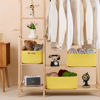 Picture of MiniArk Large Storage Baskets for Shelves, Closet Organizers and Storage Bins for Clothes Blanket Towels, Baby Nursery, Toy Baskets Box, Woven Rope Baskets, 17 x 13 x 7.5”, 3 Packs Yellow