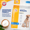 Picture of Arm & Hammer for Pets Male Dog Wraps, Size Large, 24 Count | Ultra-Absorbent, Adjustable Male Dog Diapers with Leak-Proof Protection and Wetness Indicator for Large Dogs