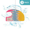 Picture of ulu Lagoon Hanging Car Air Freshener | Tropical Beach Coconut Surf Wax Scent Mini Wave | Long Lasting Car Freshener, Closet and Beyond | Made In USA | 3 Pack (80'S)