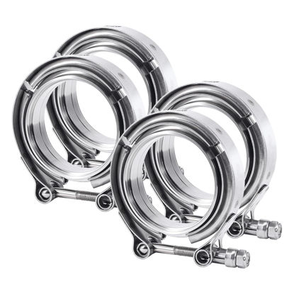 Picture of EVIL ENERGY 2.5 Inch V Band Clamp with Flange Male Female Stainless Steel