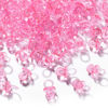 Picture of XINHUIDALSQ 150 Mini Acrylic Pacifiers for Baby Shower Game, 0.86 Inch Bulk Chupones para Gender Reveal Party Favors Table Decoration (Pink)