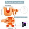 Picture of Suranew Adjustable Stroller Cup Holder with Phone Holder for Baby Stroller for Family Members (Orange)