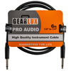 Picture of Gearlux Instrument Cable/Guitar Cable, 1/4-inch to 1/4-inch, Black, 6-Feet - 1 Pack