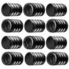 Picture of Tire Valve Stem Cap Cover - (12 Pack) Tire Air Caps Metal with Plastic Liner Corrosion Resistant Leak-Proof for Car Truck Motorcycle SUV and Bike Black