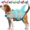 Picture of EMUST Dog Life Vest, Dog Life Jacket for Small, Medium, Large Dogs with Rescue Handle Flotation Vest Safety Lifesaver for Swimming Pool Beach Boating Water, (S, Turquoise)